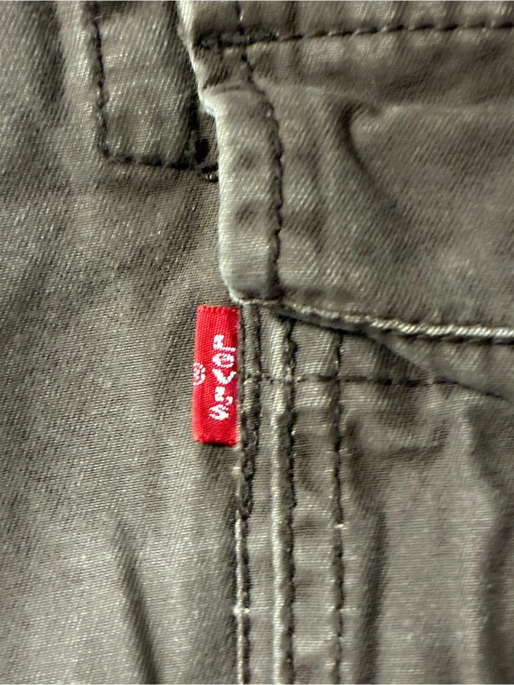 Levi's Squad Cargo Shorts Men's 42 Khaki Grunge Relaxed Workwear Durable Y2K